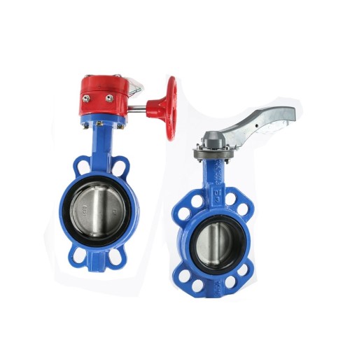 Semi Lug wafer Type butterfly valve manually operated Custom