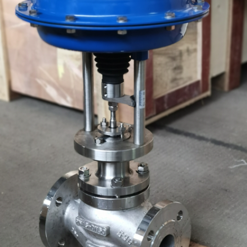 Pneumatic Globe Valves 6 Stainless steel globe valve with pneumatic actuator (Custom)